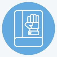 Icon Inauguration. related to Electiont symbol. blue eyes style. simple design editable vector