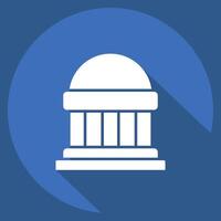 Icon Congress. related to Electiont symbol. long shadow style. simple design editable vector