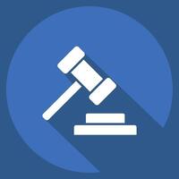 Icon Electoral Law. related to Electiont symbol. long shadow style. simple design editable vector