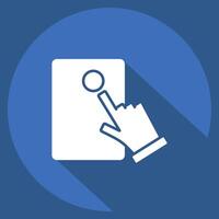 Icon Electronic Voting. related to Electiont symbol. long shadow style. design editable vector