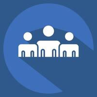 Icon Power Base. related to Electiont symbol. long shadow style. simple design editable vector