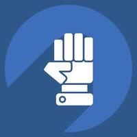 Icon Opposition. related to Electiont symbol. long shadow style. simple design editable vector