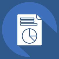 Icon Vote Statistics. related to Electiont symbol. long shadow style. simple design editable vector