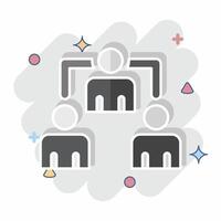 Icon Delegates. related to Electiont symbol. comic style. simple design editable vector