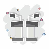 Icon Debate. related to Electiont symbol. comic style. simple design editable vector