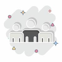 Icon Power Base. related to Electiont symbol. comic style. simple design editable vector