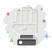 Icon Opposition. related to Electiont symbol. comic style. simple design editable vector