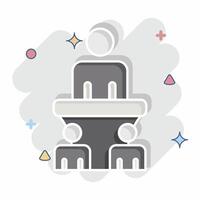Icon Specch. related to Electiont symbol. comic style. simple design editable vector