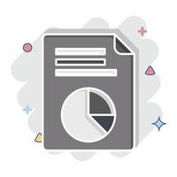Icon Vote Statistics. related to Electiont symbol. comic style. simple design editable vector
