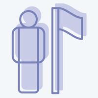 Icon Election Campaign. related to Electiont symbol. two tone style. editable vector
