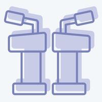 Icon Debate. related to Electiont symbol. two tone style. simple design editable vector