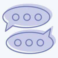 Icon Discussion. related to Electiont symbol. two tone style. simple design editable vector