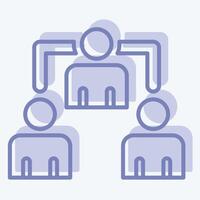 Icon Delegates. related to Electiont symbol. two tone style. simple design editable vector