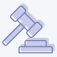 Icon Electoral Law. related to Electiont symbol. two tone style. simple design editable vector
