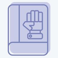 Icon Inauguration. related to Electiont symbol. two tone style. simple design editable vector
