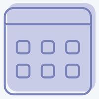 Icon Election Date. related to Electiont symbol. two tone style. simple design editable vector