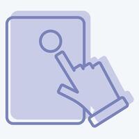 Icon Electronic Voting. related to Electiont symbol. two tone style. design editable vector