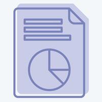 Icon Vote Statistics. related to Electiont symbol. two tone style. simple design editable vector