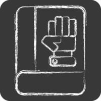 Icon Inauguration. related to Electiont symbol. chalk Style. simple design editable vector