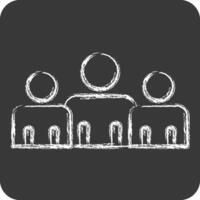 Icon Power Base. related to Electiont symbol. chalk Style. simple design editable vector
