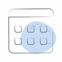 Icon Election Date. related to Electiont symbol. Color Spot Style. simple design editable vector