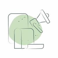 Icon Election Manifesto. related to Electiont symbol. Color Spot Style. simple design editable vector