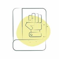 Icon Inauguration. related to Electiont symbol. Color Spot Style. simple design editable vector