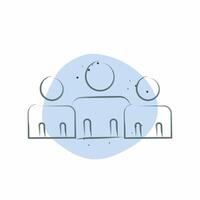 Icon Power Base. related to Electiont symbol. Color Spot Style. simple design editable vector