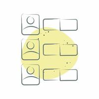 Icon Vote Counting. related to Electiont symbol. Color Spot Style. simple design editable vector
