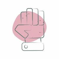 Icon Opposition. related to Electiont symbol. Color Spot Style. simple design editable vector
