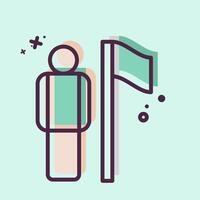 Icon Election Campaign. related to Electiont symbol. MBE style. editable vector