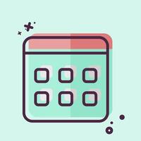 Icon Election Date. related to Electiont symbol. MBE style. simple design editable vector