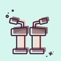 Icon Debate. related to Electiont symbol. MBE style. simple design editable vector