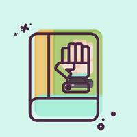 Icon Inauguration. related to Electiont symbol. MBE style. simple design editable vector