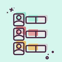 Icon Vote Counting. related to Electiont symbol. MBE style. simple design editable vector