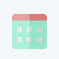 Icon Election Date. related to Electiont symbol. flat style. simple design editable vector