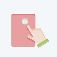 Icon Electronic Voting. related to Electiont symbol. flat style. design editable vector