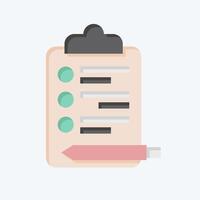 Icon Election Survey. related to Electiont symbol. flat style. design editable vector