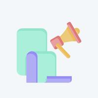 Icon Election Manifesto. related to Electiont symbol. flat style. simple design editable vector