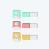 Icon Vote Counting. related to Electiont symbol. flat style. simple design editable vector