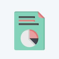 Icon Vote Statistics. related to Electiont symbol. flat style. simple design editable vector