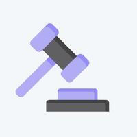 Icon Electoral Law. related to Electiont symbol. flat style. simple design editable vector