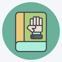 Icon Inauguration. related to Electiont symbol. color mate style. simple design editable vector