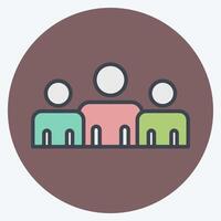 Icon Power Base. related to Electiont symbol. color mate style. simple design editable vector
