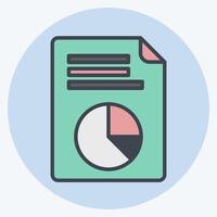 Icon Vote Statistics. related to Electiont symbol. color mate style. simple design editable vector