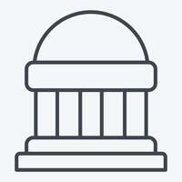 Icon Congress. related to Electiont symbol. line style. simple design editable vector
