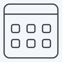Icon Election Date. related to Electiont symbol. line style. simple design editable vector