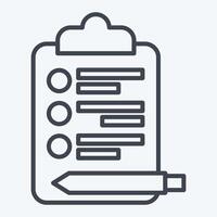 Icon Election Survey. related to Electiont symbol. line style. design editable vector
