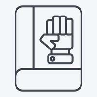 Icon Inauguration. related to Electiont symbol. line style. simple design editable vector