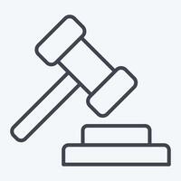 Icon Electoral Law. related to Electiont symbol. line style. simple design editable vector